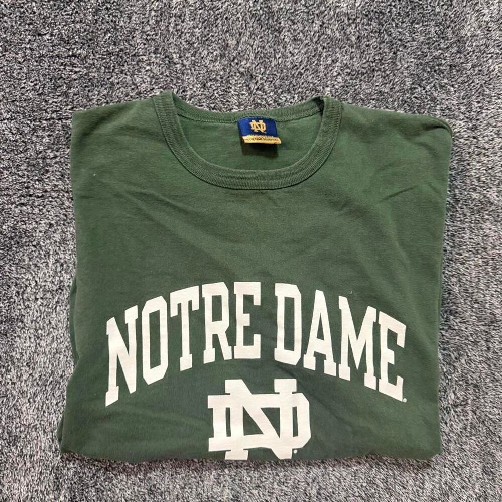 Vintage 00s Notre Dame University college sports tee Graphic Size Large